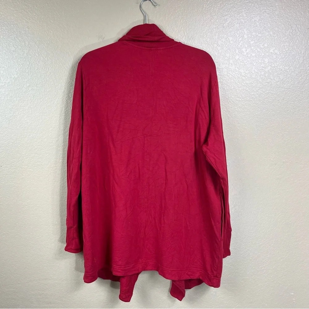 Athleta Pranayama Restore Wrap Red Cardigan